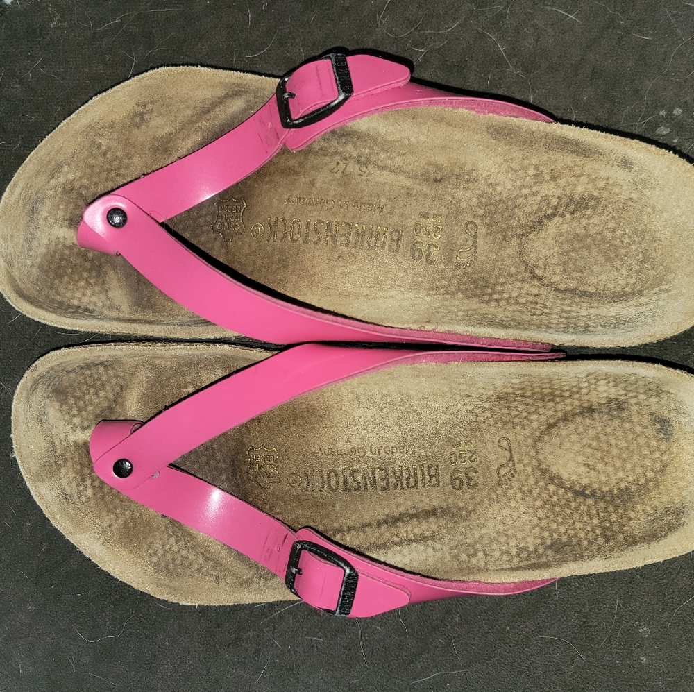 Birkenstock hot pink sling size 39(9)